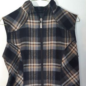 Arista plaid bit vest equestrian high end